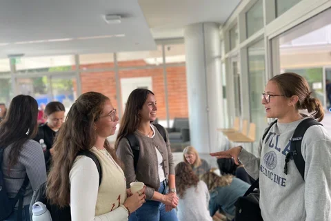 group of community members socializing