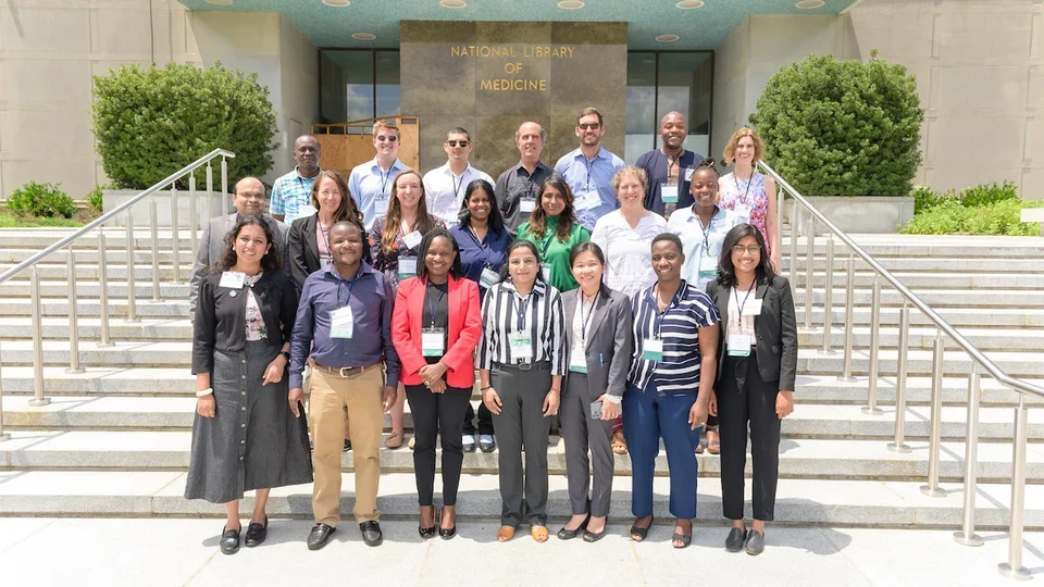 Medical student Nafisa Wara pictured with her Fogarty fellowship colleages