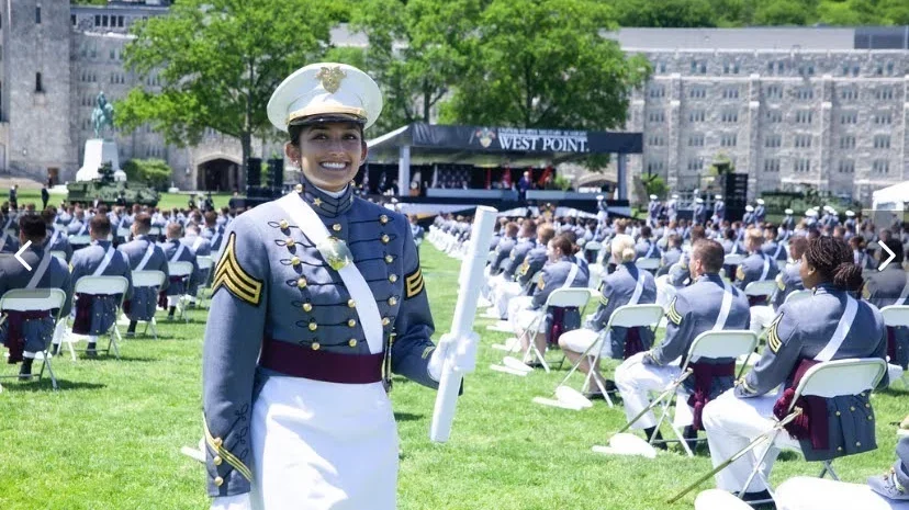 Kajol Maheshwari at her West Point graduation