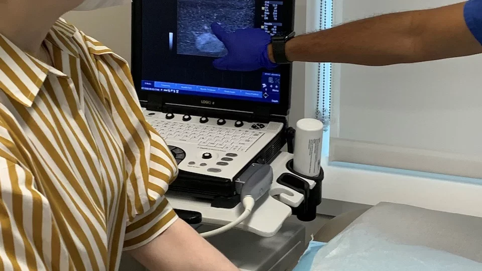 UCLA Health Endocrinologist Performs Thyroid Disorder Ultrasound