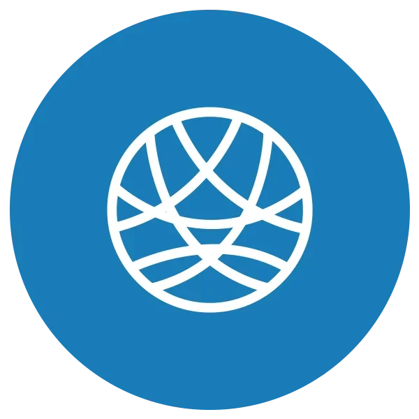 Blue and white icon representing a detachable coil