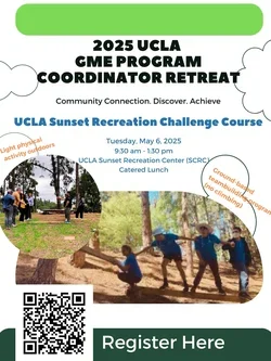 Flyer for the 2025 GME Program Coordinator Retreat