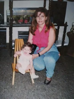Medical student Maria Tercero Paz, pictured here with her mother in a childhood photograph, shares her story of becoming a doctor 