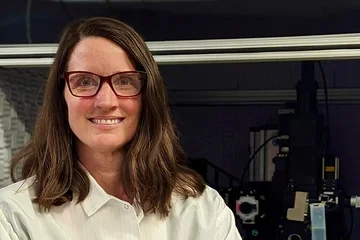 Dr. Anne Churchland in lab