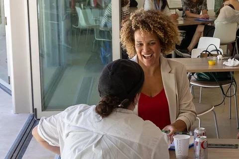 2023 CNS In-Action Grants Orientation - Two Individuals Talking