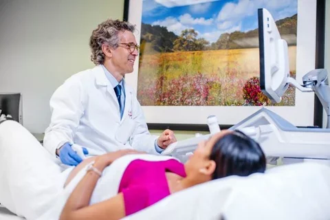 What's It Like to Be an OB GYN Physician Pregnant Woman Receiving Ultrasound