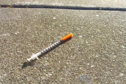 Needle in the street