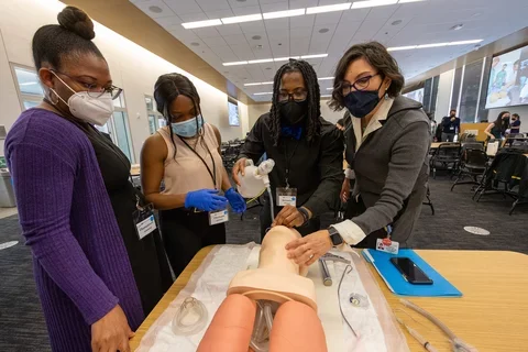 Dr. Jennifer Lucero with admitted students