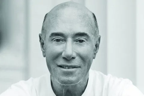 Black and white photo of Mr. David Geffen