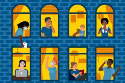 people in windows