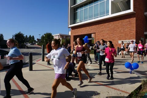 Working Out in Medical School Medical students run a 5k for charity