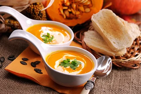 Staying Healthy in Medical School Butternut Squash Soup and Toast Spread