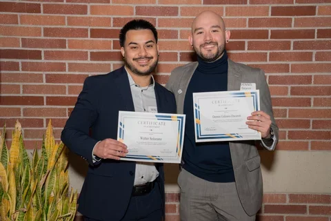 Residents Walter Solorzano and Dennis Galeano Dacarett