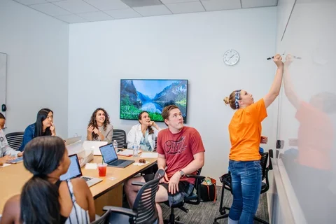 Students in classroom