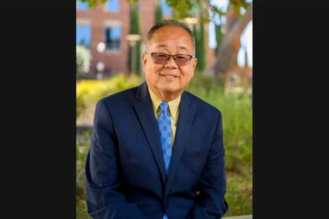 Keith Terasaki in front of ucla 2