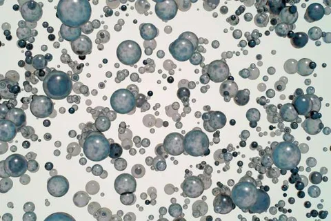 A representation of microbubble technology, which could advance cancer therapy 