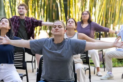 Medical Students Practicing Mindfulness