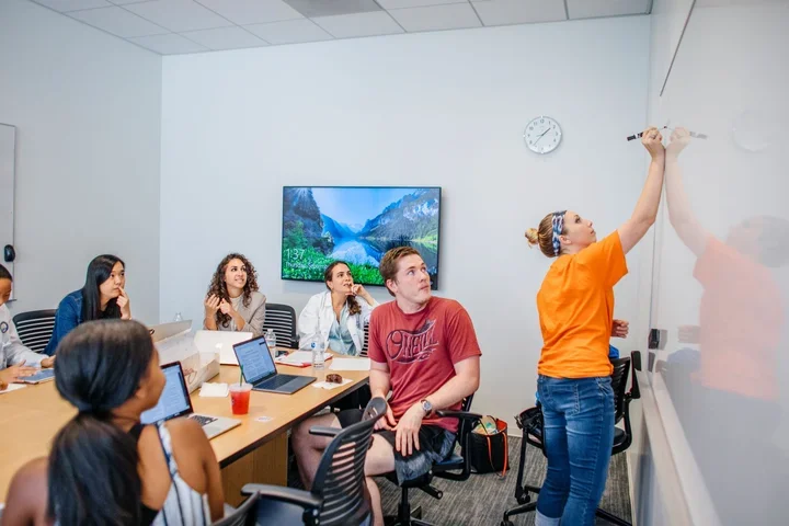 Students in classroom