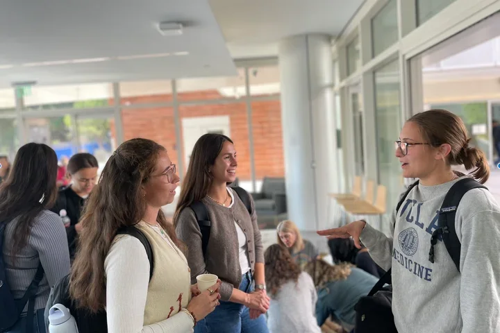 group of community members socializing