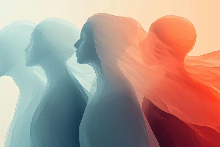 abstract image of human emotions representation