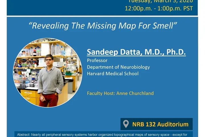 Joint Seminars in Neuroscience Series on Tuesday, March 3rd, 2026