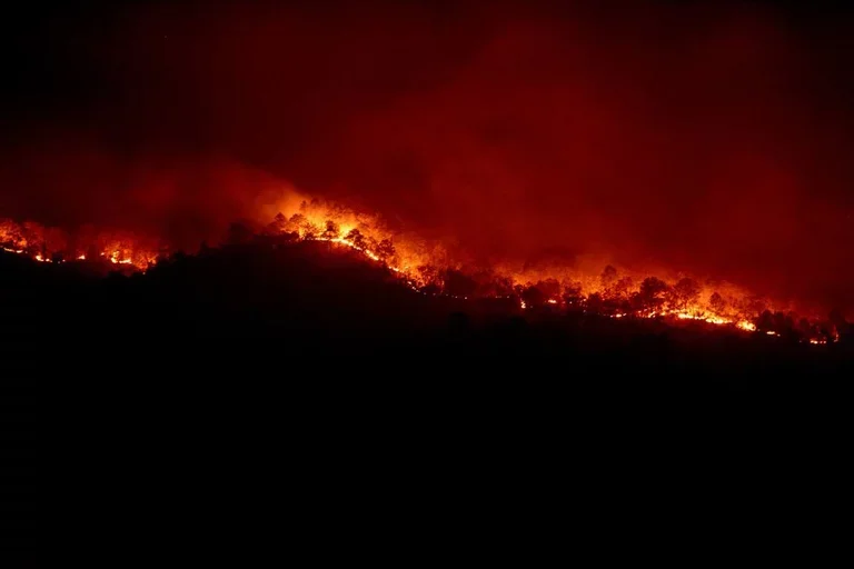 Fire in the hills