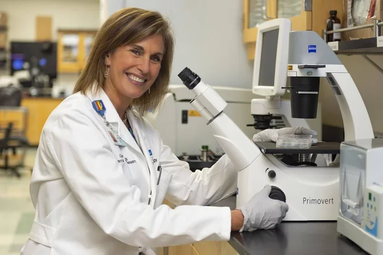 “Helping women with gynecologic malignancies to live longer and better lives has not only been my lifelong commitment, but this quest has also greatly enriched my own life,” said Dr. Beth Karlan. (Photo by Joshua Sudock/UCLA Health)