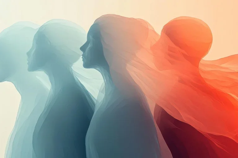 abstract image of human emotions representation