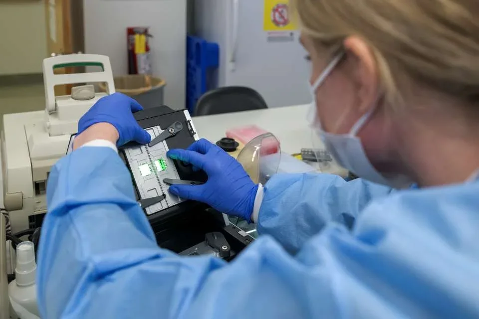 Research associate Jo Bodhaine from the Technology Center for Genomics & Bioinformatics