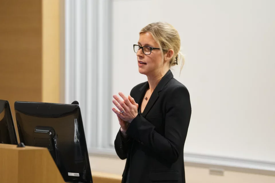 Dr. Charles-Shoeman presenting 'Decreased Inflammatory Arthritis in Human Serum Paraoxonase 1 Transgenic Mice'