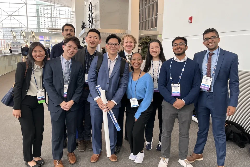 Haroon Rasheed with his classmates