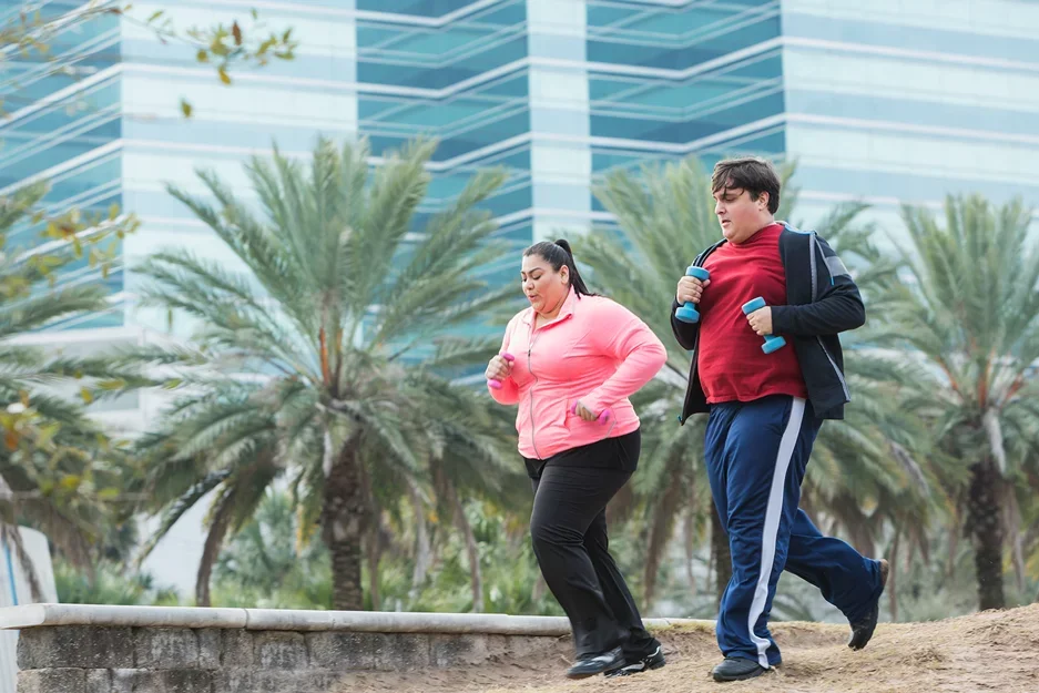 Metabolism - Obesity and Type 2 Diabetes - Jogging in park