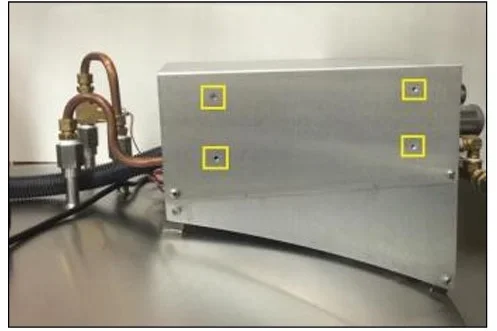 Vario Screw Location on the Plumbing Stack Cover