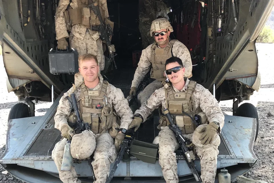 Medical student Alexander Dymond, serving in the United States Marine Corp 