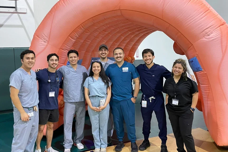 Jose and colleagues at a health education event