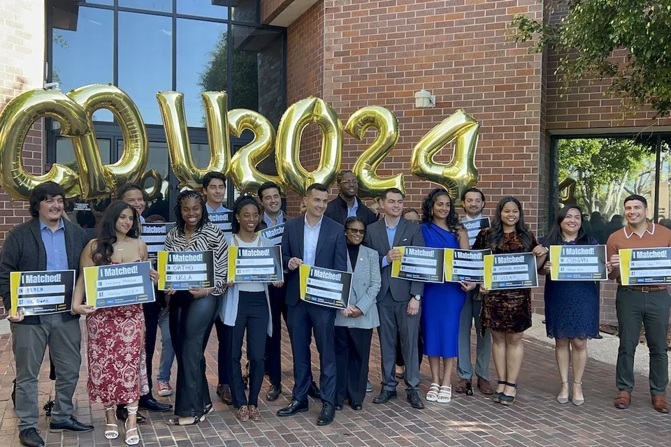 Medical student Kendra Arriaga-Castellanos, pictured here during Match Day at CDU, shares her story of becoming a doctor 