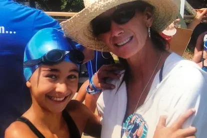 Medical student Mikayla Mefford, pictured here as a child in the pool with her mother, shares her story of becoming a doctor