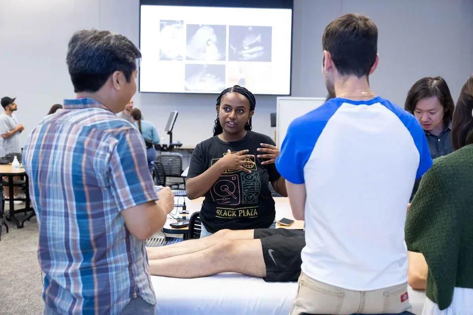 DGSOM medical student Bethel Bayrau during a training exercise