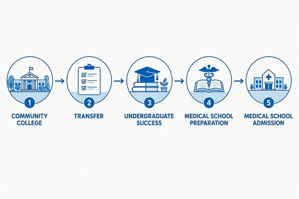 An overview of the different stages of the CMSP LA Med Program