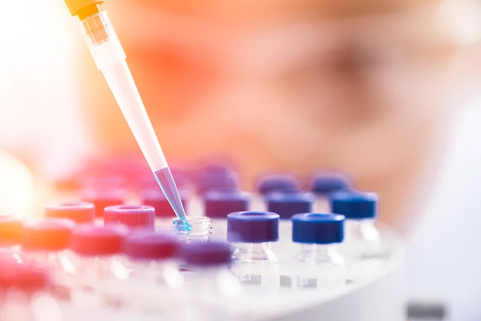 Woman wearing goggles conducting research