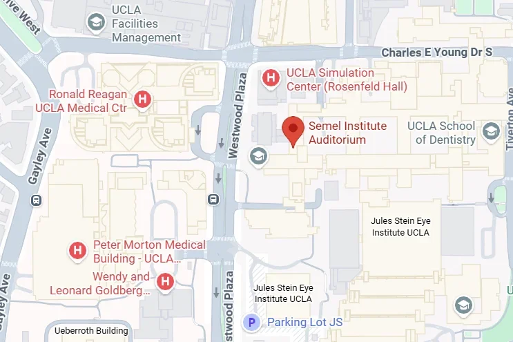 map to Semel Institute Auditorium on UCLA Campus