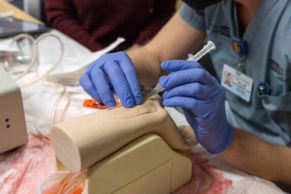 Hematology imagery - simulation training