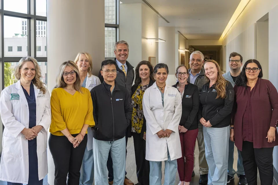 A team of pediatric cardiology physicians