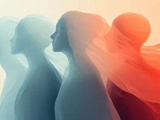 abstract image of human emotions representation