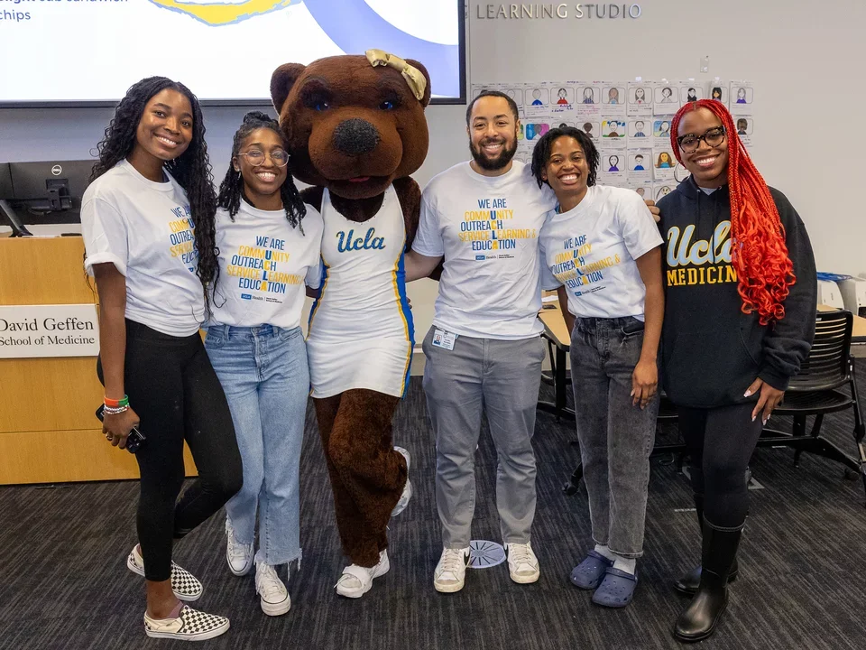 Group of UCLA Medical Students engaging in community outreach.