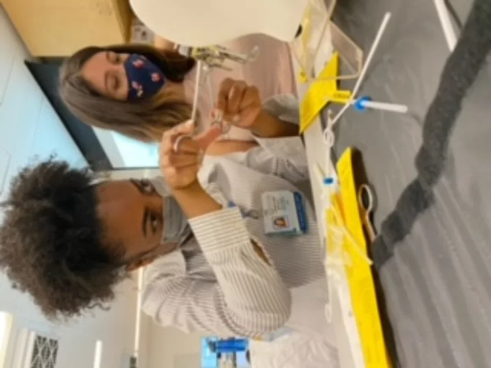 Medical student Shami-Iyabo Mitchell, pictured here doing an OBGYN training exercise, shares her story of becoming a doctor.  