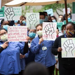 UCLA Health protest in support of the Black Lives Matter movement