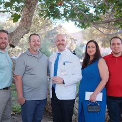 Medical student Alexander Dymond, pictured here with his family, shares his story of becoming a doctor