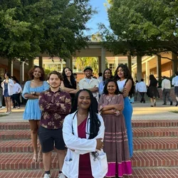 DGSOM medical student Bethel Bayrau at her White Coat Ceremony