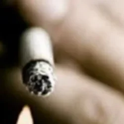 Cigarette in hand